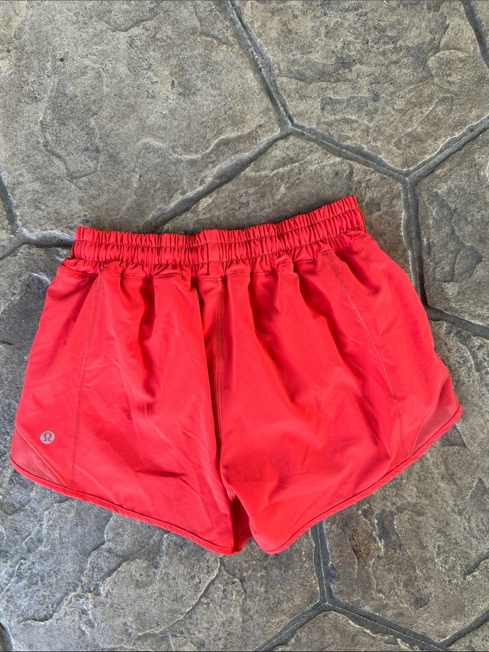 lululemon athletica Red Athletic Shorts with Elastic Waistband